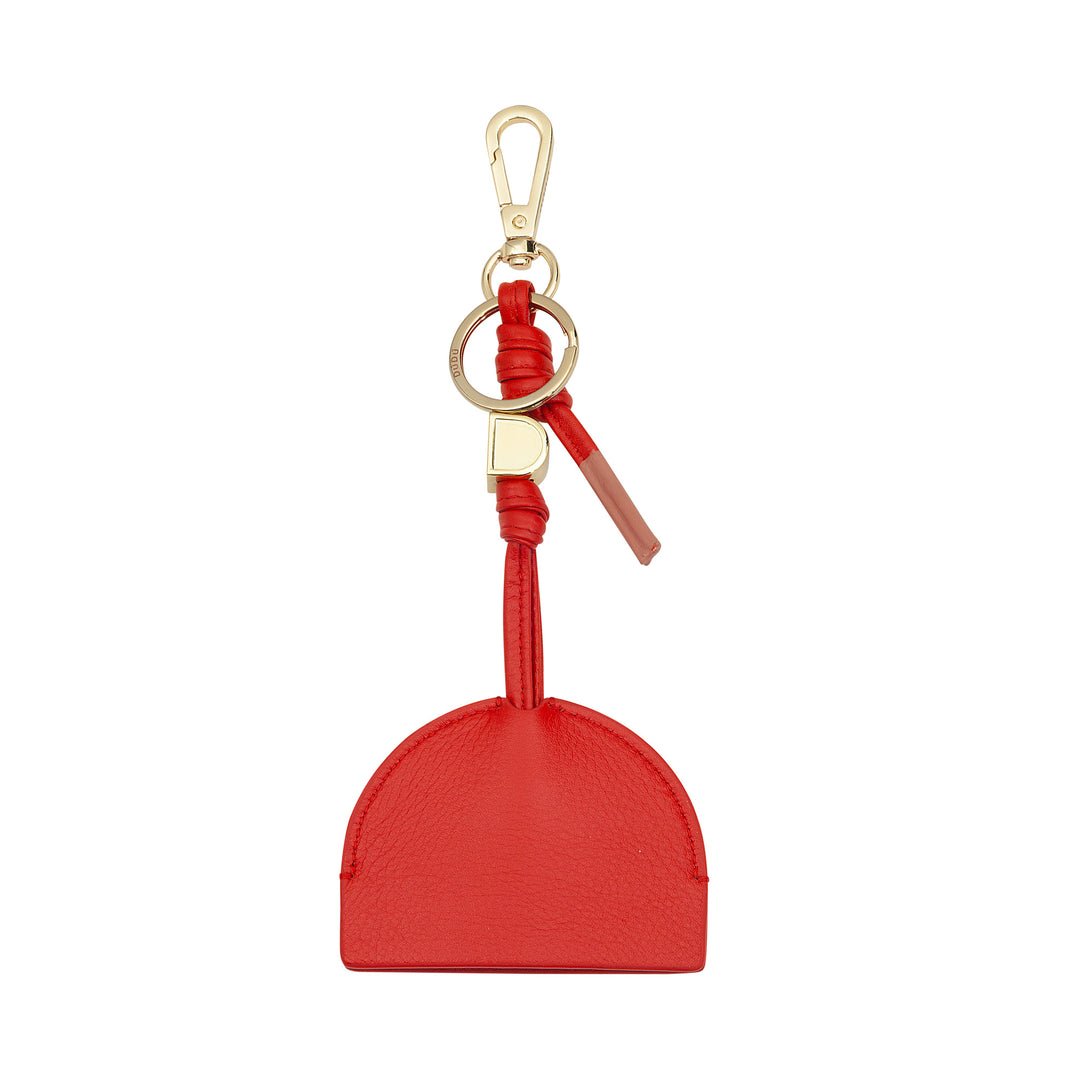 DUDU Porte-clés en cuir pour homme et femme, porte-clés avec mousqueton et 2 anneaux, idéal pour cadeaux