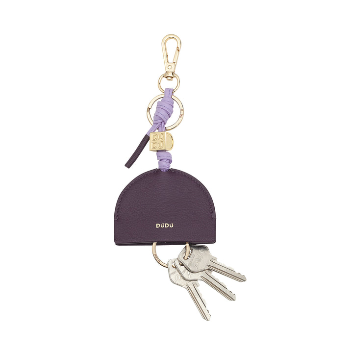 DUDU Porte-clés en cuir pour homme et femme, porte-clés avec mousqueton et 2 anneaux, idéal pour cadeaux