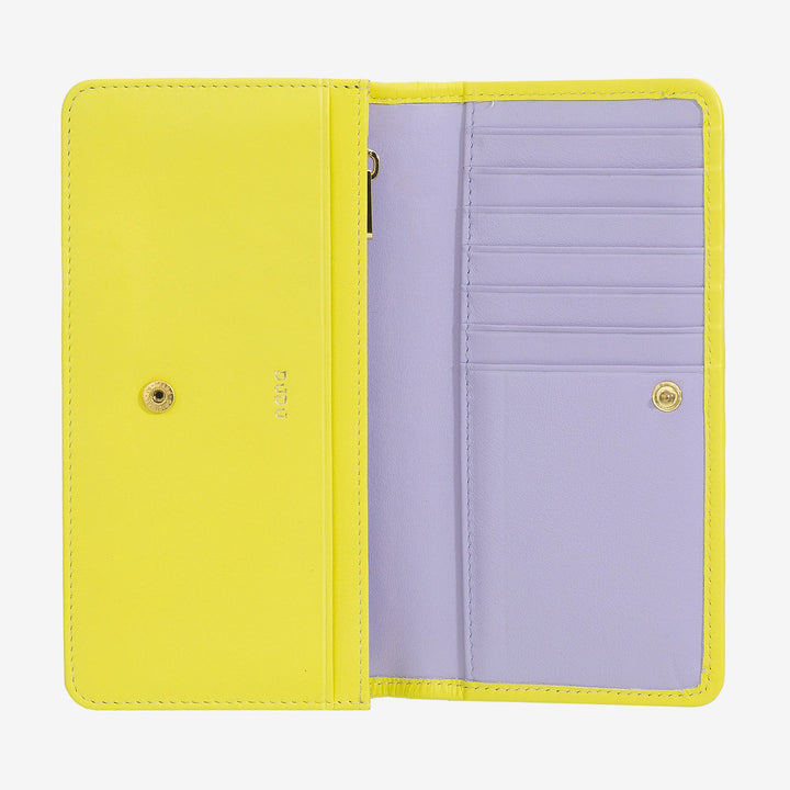 DUDU Portafoglio Donna Intrecciato in Vera Pelle – Portamonete con Zip, Porta Carte Banconote e Scomparti, Elegante Design Artigianale