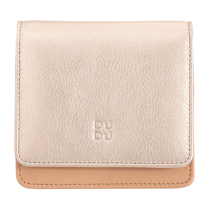 DUDU Small Ultra Compact Colorful RFID Shielded Leather Women&