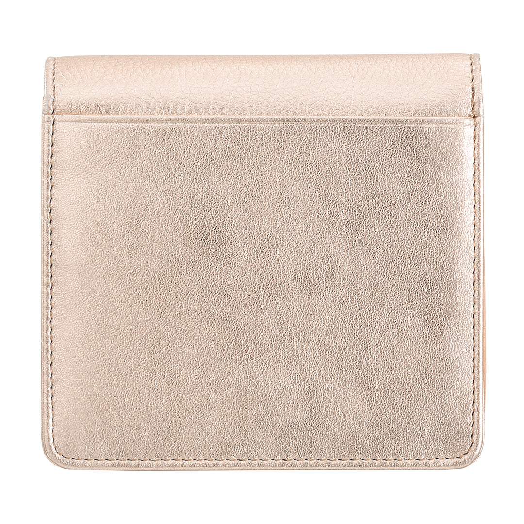 DUDU Small Ultra Compact Colorful RFID Shielded Leather Women&