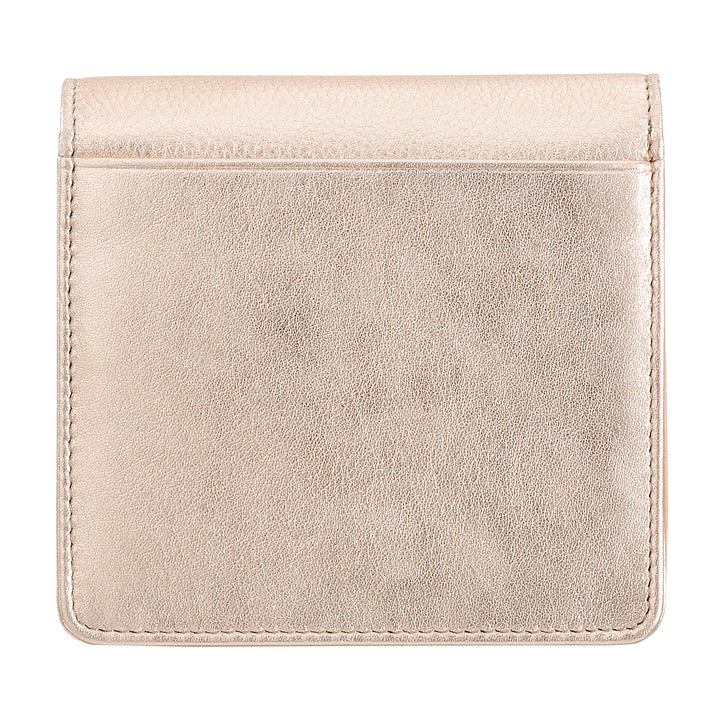 DUDU Small Ultra Compact Colorful RFID Shielded Leather Women&