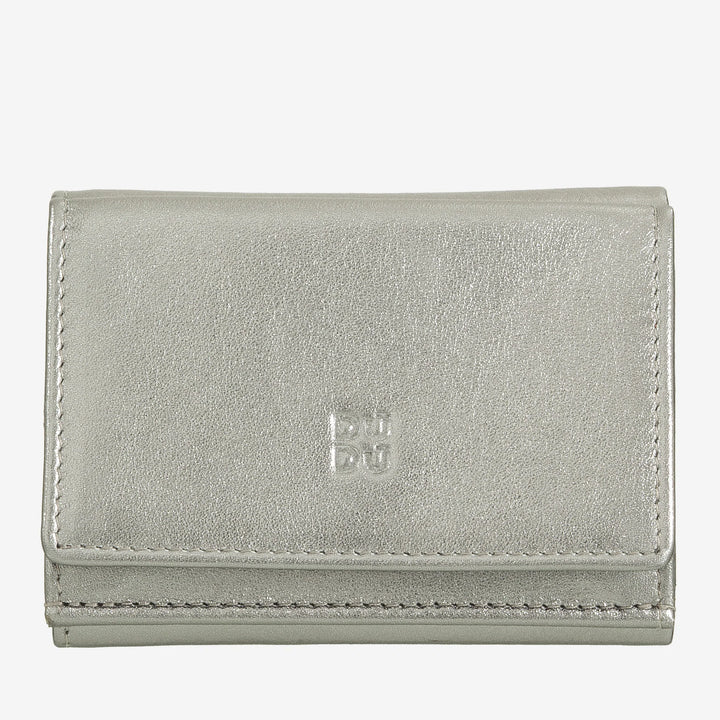 DUDU Kleine Herren-Geldbörse aus Leder, Damen-Geldbörsen, kompaktes Design mit Münzfach für Geldscheine und Karten