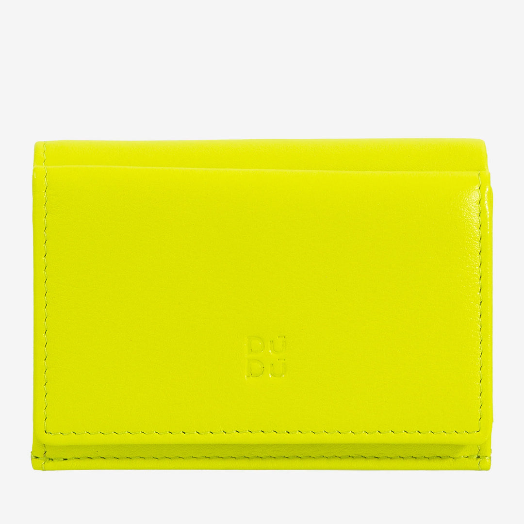 DUDU Portafoglio Uomo Piccolo in Pelle, Portafogli Donna, Design Compatto con Portamonete Porta Banconote e Carte