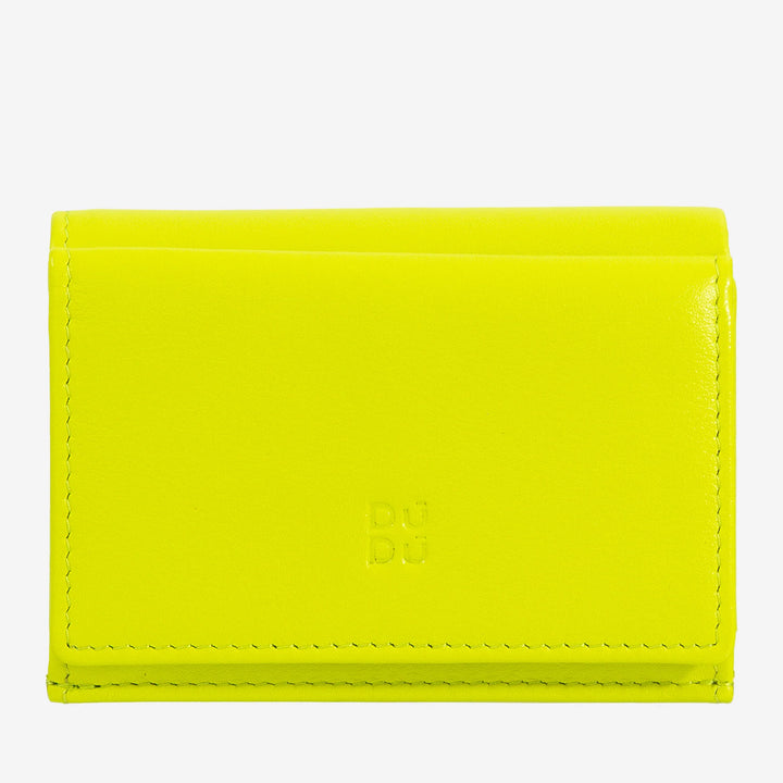 DUDU Portafoglio Uomo Piccolo in Pelle, Portafogli Donna, Design Compatto con Portamonete Porta Banconote e Carte