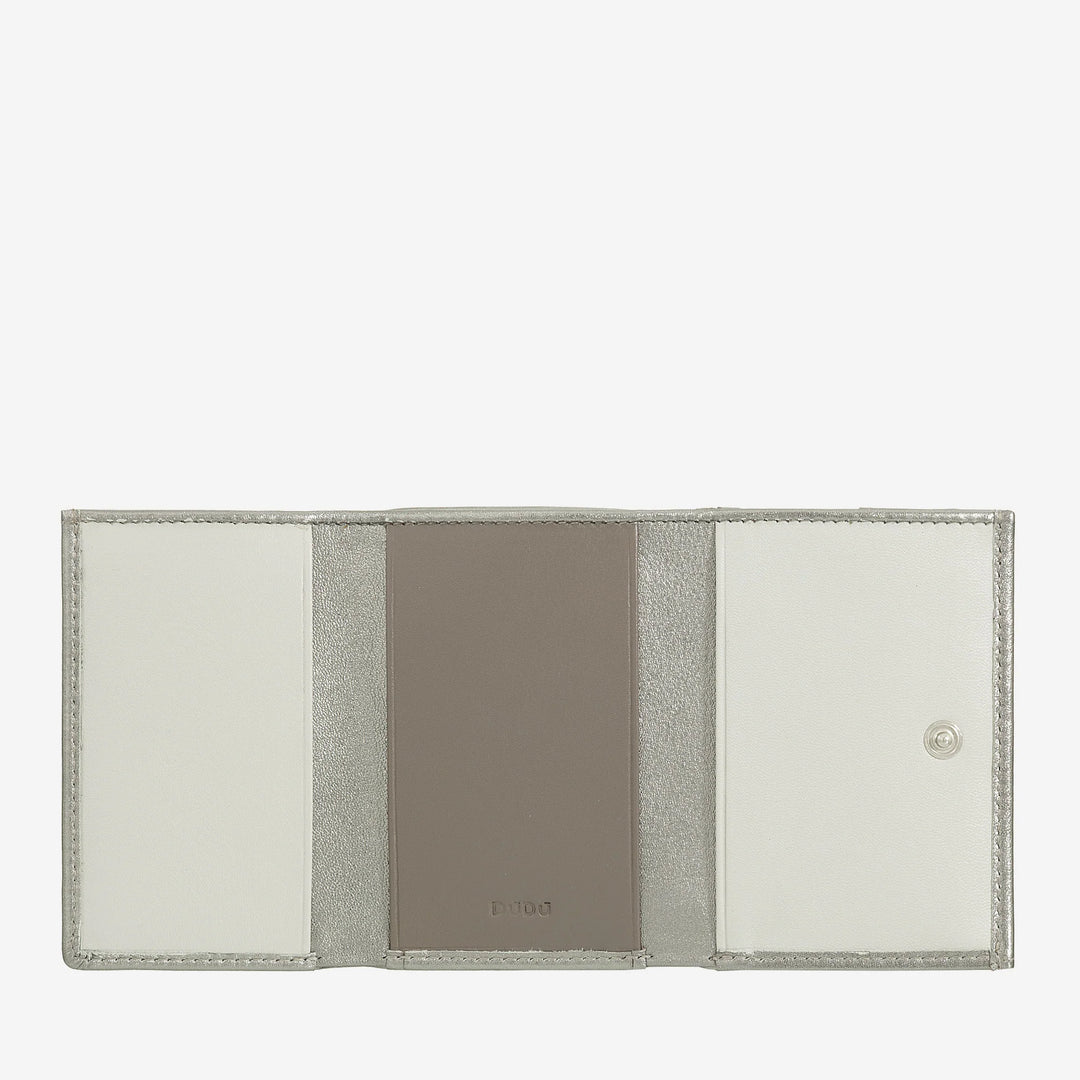DUDU Kleine Herren-Geldbörse aus Leder, Damen-Geldbörsen, kompaktes Design mit Münzfach für Geldscheine und Karten