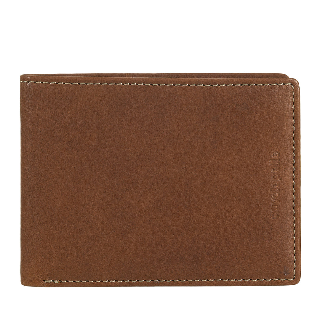 Nuvola Pelle Portafoglio Uomo Slim in Pelle Portacarte – Portafoglio Piccolo Sottile in Vera Pelle con Scomparti per Carte e Banconote – Design Compatto e Leggero