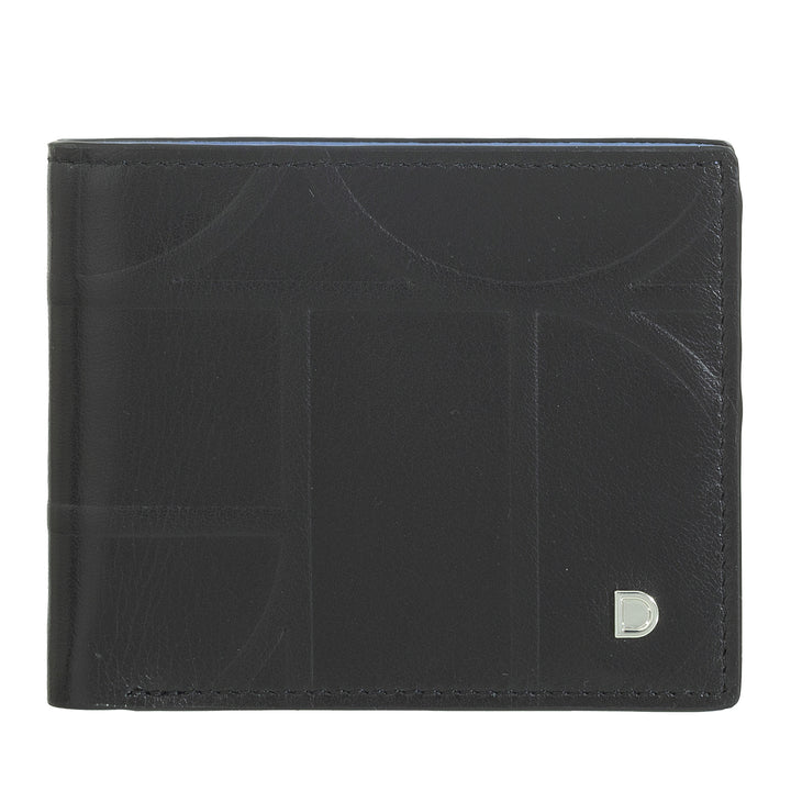DUDU Portefeuille Slim pour Homme en Cuir Imprimé avec Protection RFID - Compact, Élégant, Petit Format - Portefeuilles Porte-Cartes de Crédit avec Porte-Monnaie