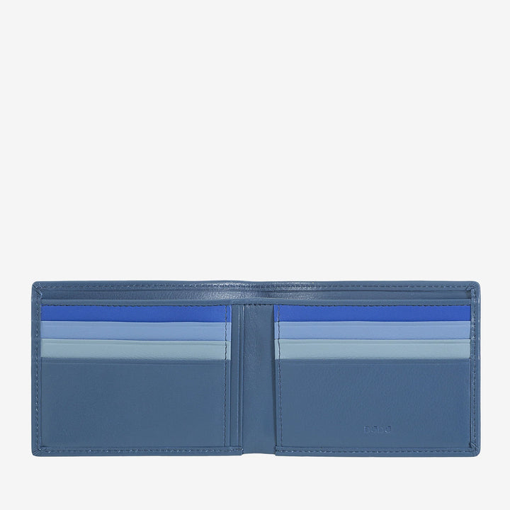 DUDU Portafoglio Uomo Blocco RFID in Pelle Schermato Piccolo da Tasca con slot Porta Carte di Credito