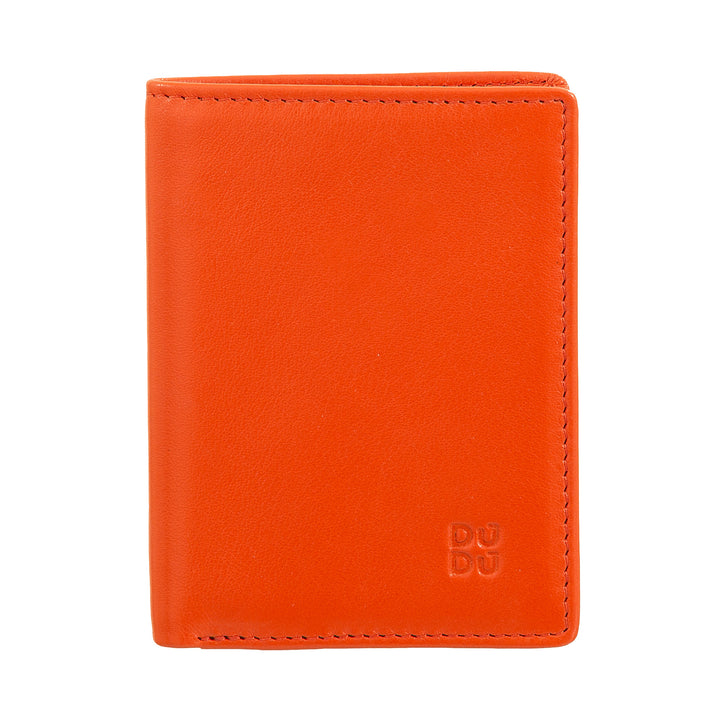 Dudu Men's Leather Wallet, Slim Men's Wallet med kreditkortindehaver, Cash Case Holder, Lille og kompakt, med RFID -beskyttelse