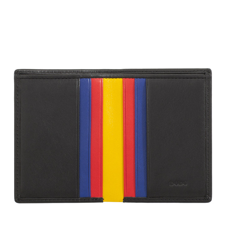 DUDU Portefeuille en cuir pour homme, portefeuille fin pour homme avec porte-carte de crédit, porte-billets, petit et compact, avec protection RFID