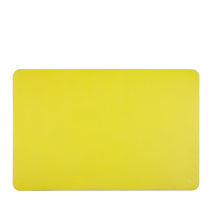 DUDU Office Desk Pad in Two-Tone Leather CM 61x40, Double-Side Rollable, Soft Non-Slip Without Seams