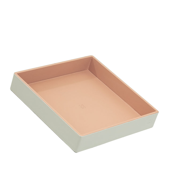 Plateau de poche en cuir coloré DUDU Entryway Designer avec boîte-cadeau