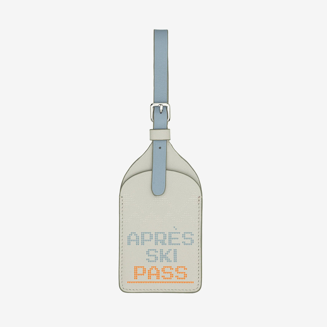 DUDU Namensschild, Après-Ski-Kofferanhänger aus echtem Leder, Reisegepäckanhänger, Anti-Verlust-Adressanhänger