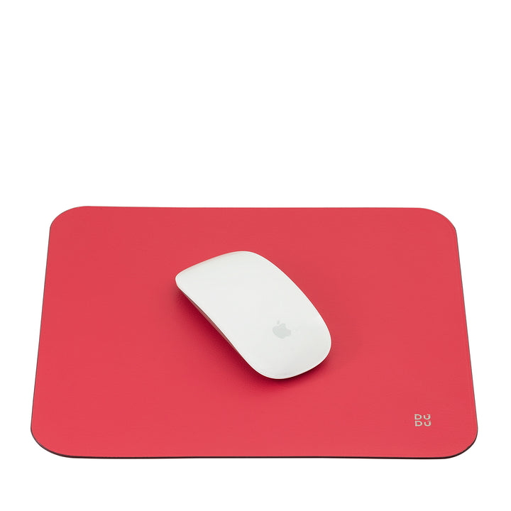 DUDU Soft Leather Mouse Mat, Thin, Design, 25x22 cm, Non-Slip, Desk Mouse Pad, Colorful
