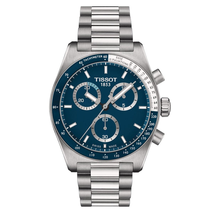 Tissot orologio PR516 Chronograph 40mm blu quarzo acciaio T149.417.11.041.00 - Capodagli 1937