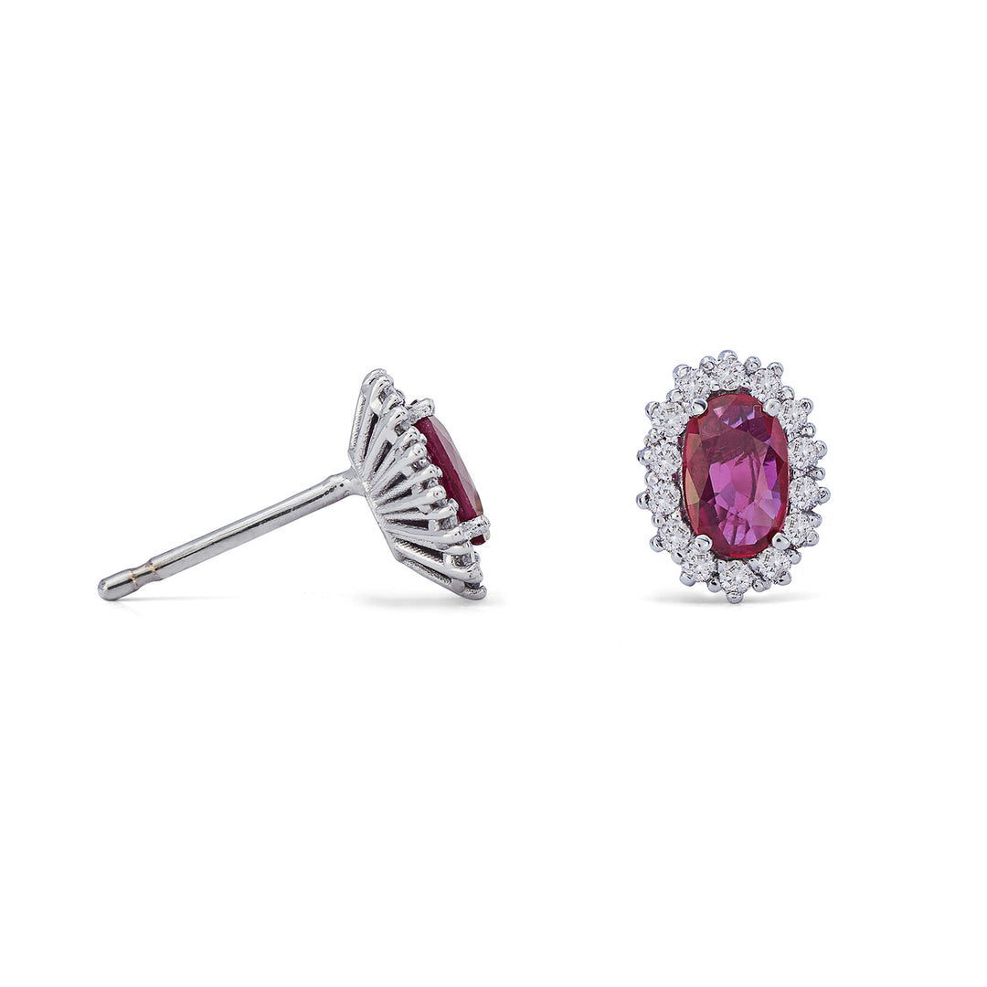 Mikiko ou rubis 9k n. ovale 6x4 ct.0,80 diam. 0,26 ctMO5068R4RBN