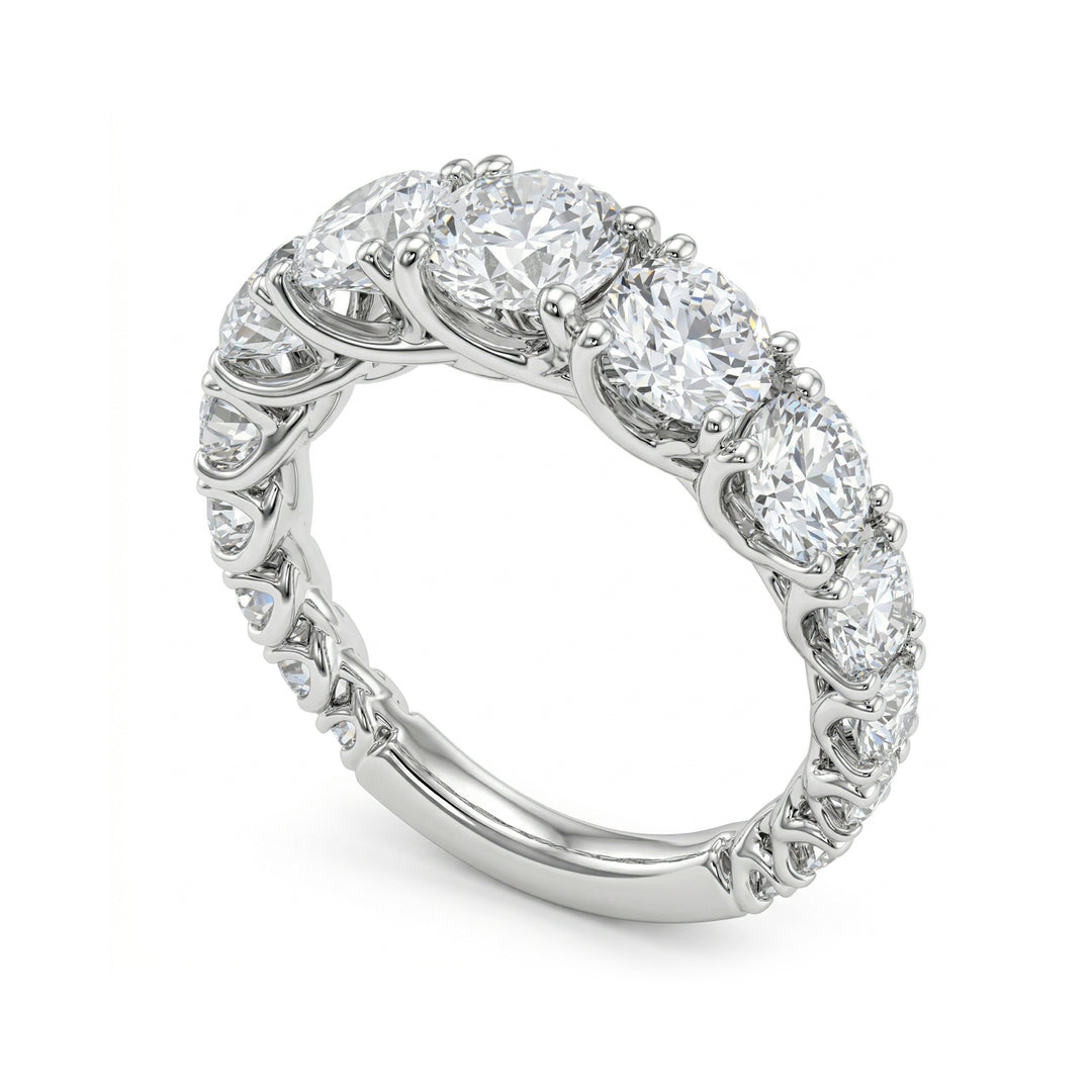 X-Diamond un laboratoire de 18 carats g.d. central 0,70 ct total. Échelle 3,70 avec barre LXDABTRE1482ABI.370