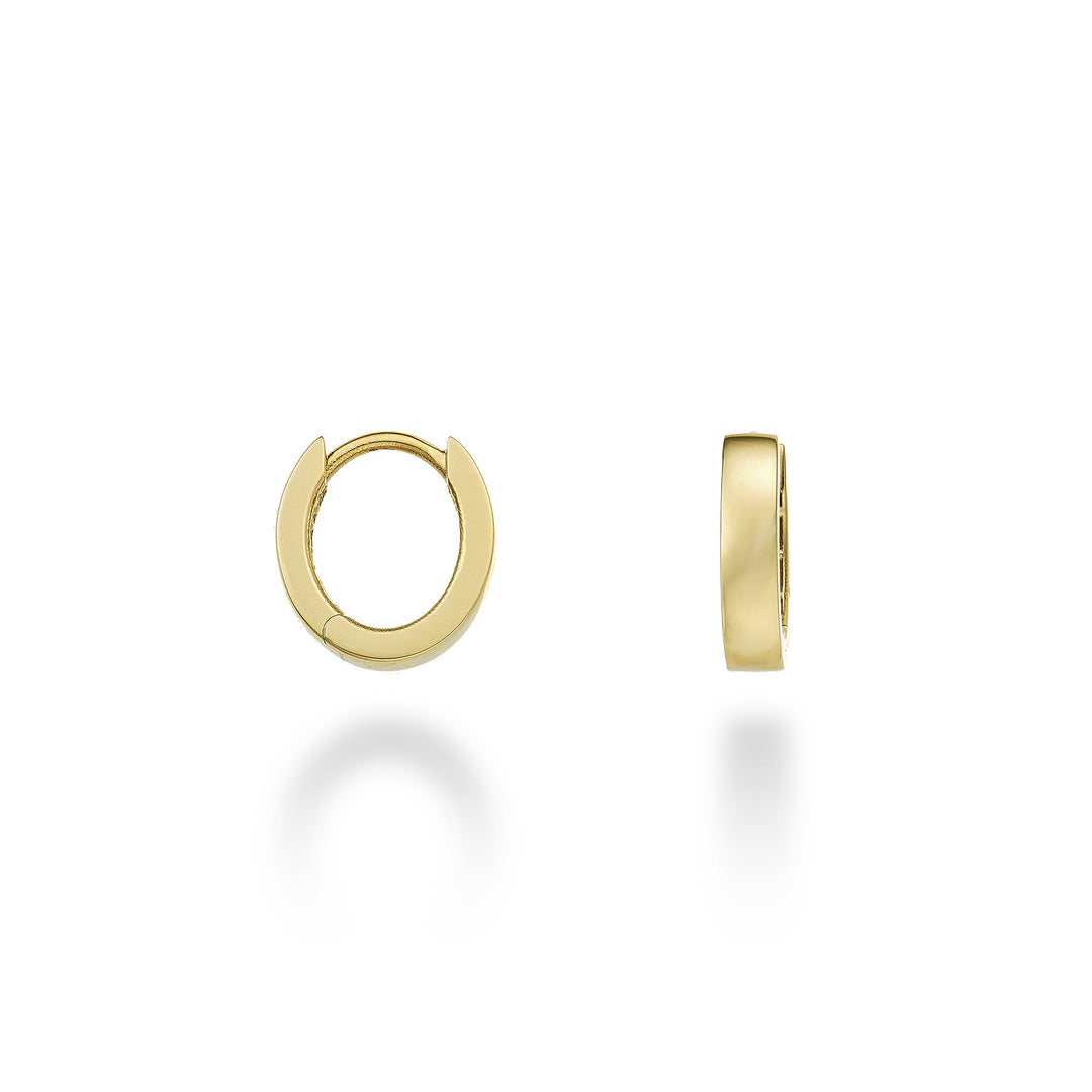 Ovaler Mikiko- oder 18-Karat-Gelbgold-Durchmesser. int. 0,90 x 0,70 cm MO5097O1OVALE