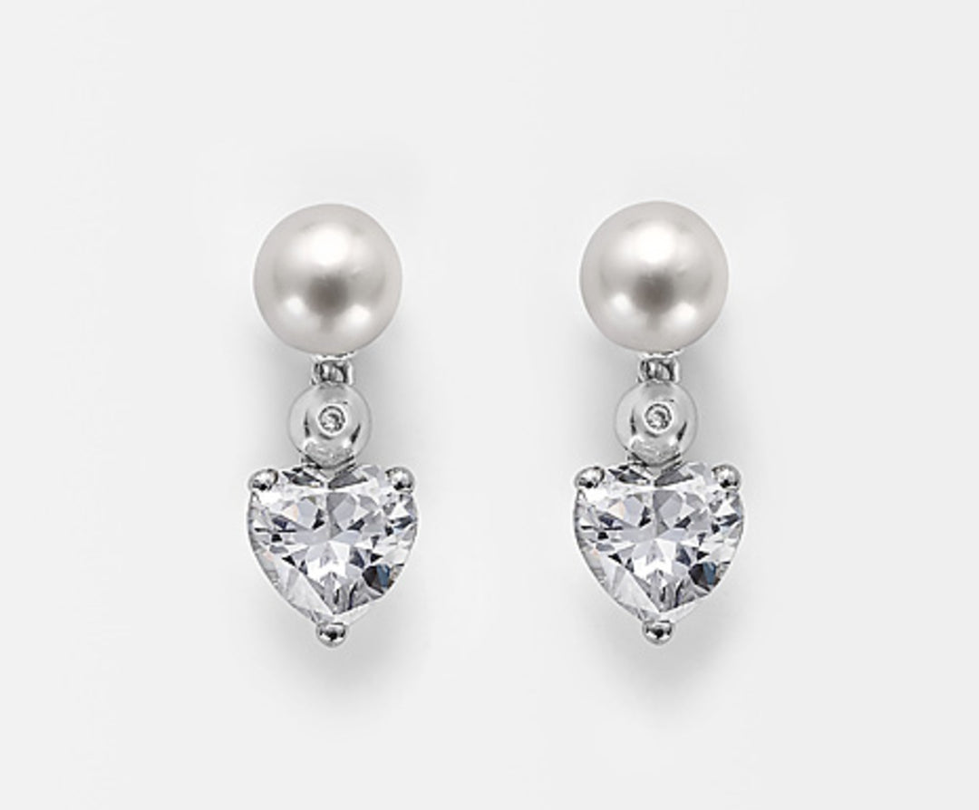 Nihama or ag925 fw 7/7,5 zirc. white heart 8mm NO7466A4BIANCO0