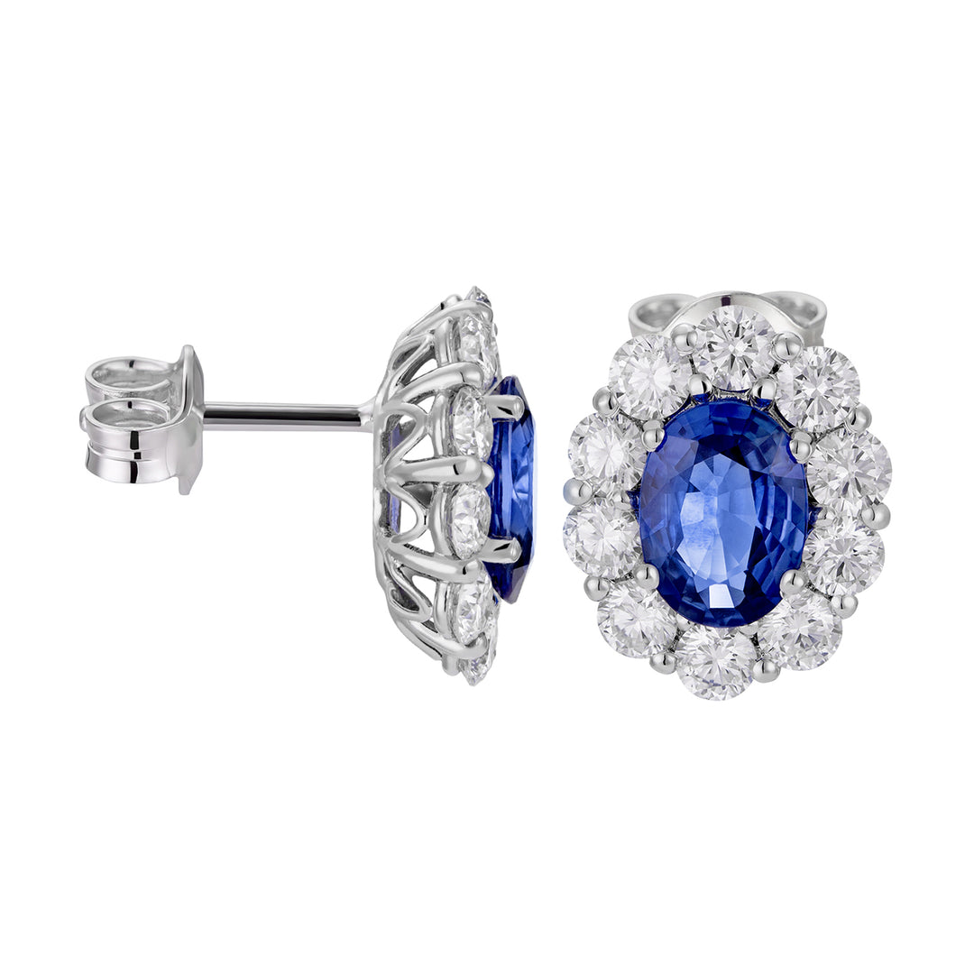 Golay orecchini zaffiro ovale 8x6 e diamanti OCL044DIZB-20255110083