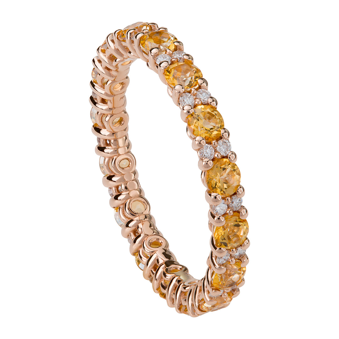 Golay eternity diamonds and honey yellow topaz AET007100DTHY-18026110174