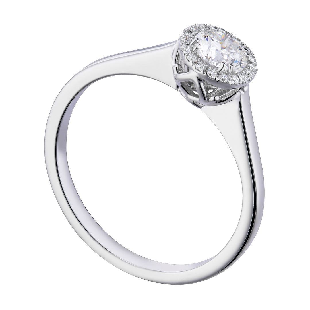 Solitaire Forevermark de World Diamond Group avec contour, ct. 0,45-0,54 ACTFM010ADI5-19080110013