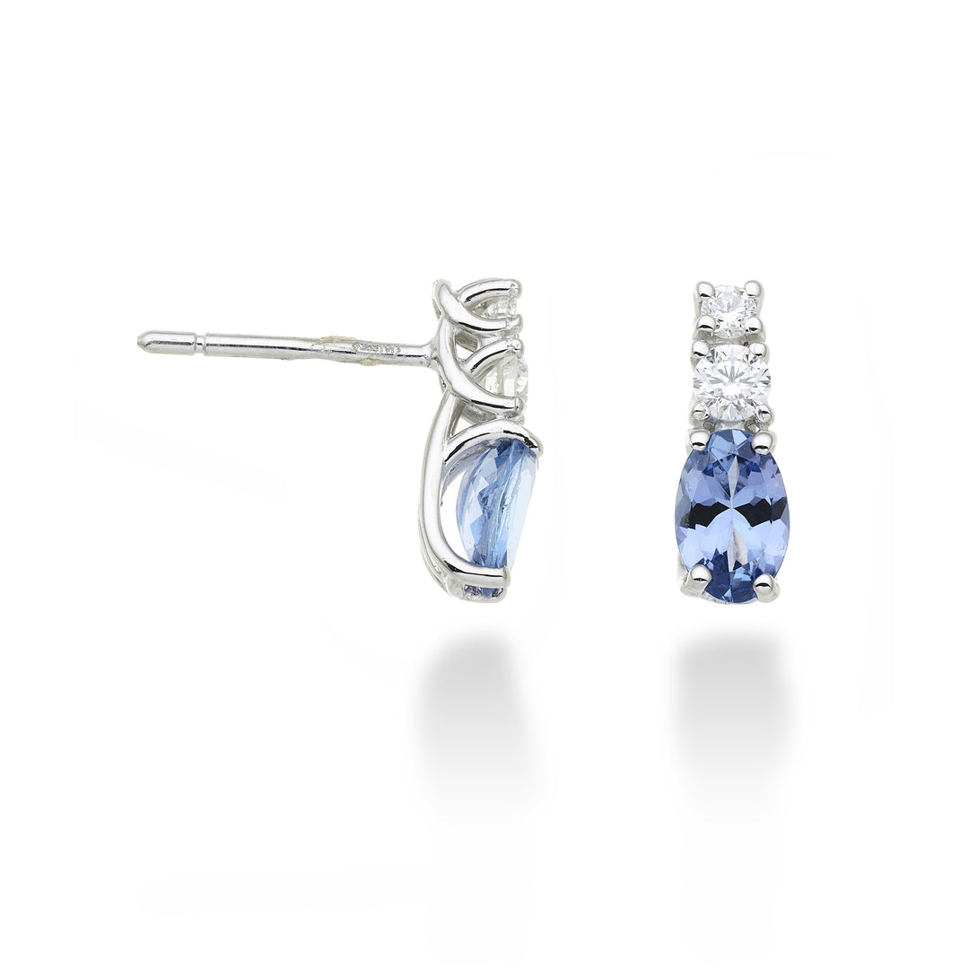 Mikiko or 18k tanzanite n. ovale 6x4 ct.0,76 dia ct.0,20 MO5035O4TZN