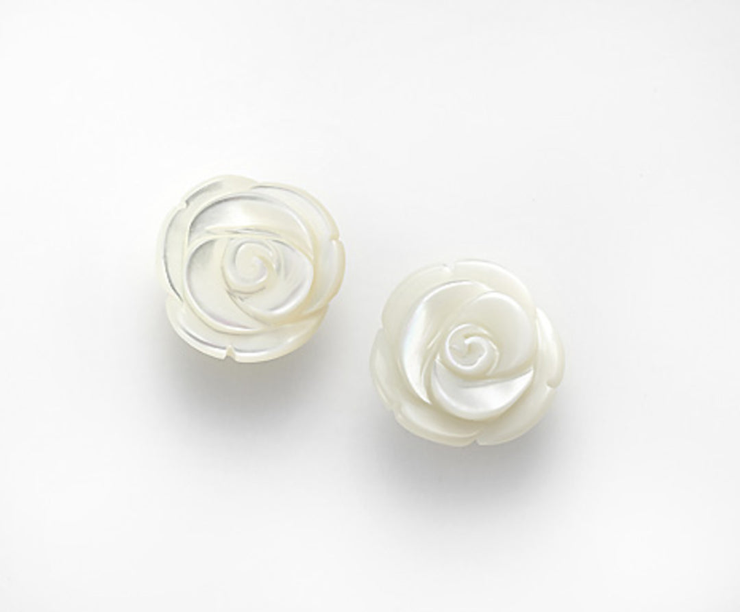 Mikiko ou nacre rose 9 carats 15mm MO1366R4ROSA015