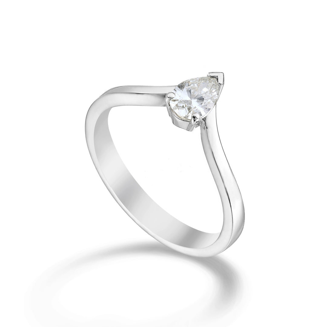 Golay solitaire ring diam drop smooth shank 0.20ct ASLPS003DI20-23348110057