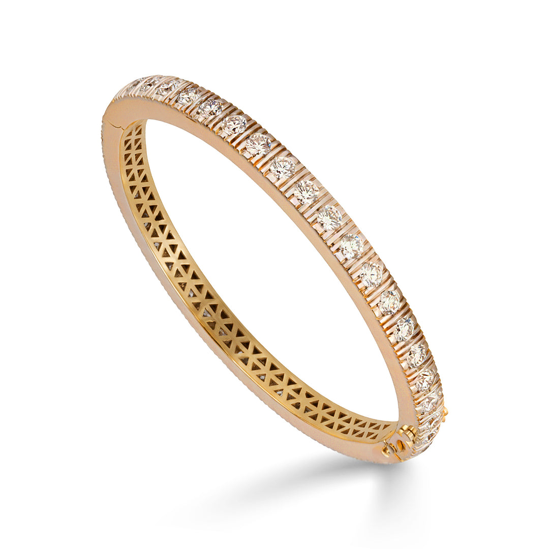 Golay rigid bangle bracelet in yellow gold BPU004DI-20050110021