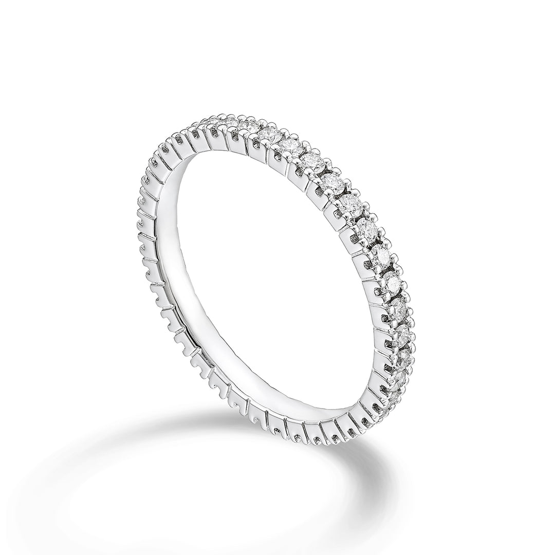 Golay linear white gold ring finger AETL022DI075B-23164110040