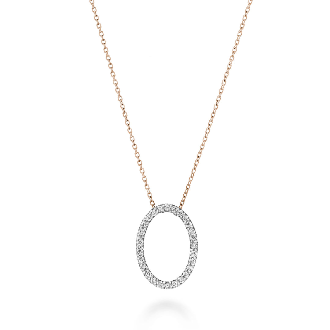 Golay cl 18k oval shape geometries diamonds 0.16 ct white gold cat.rose GPFOVDIO7