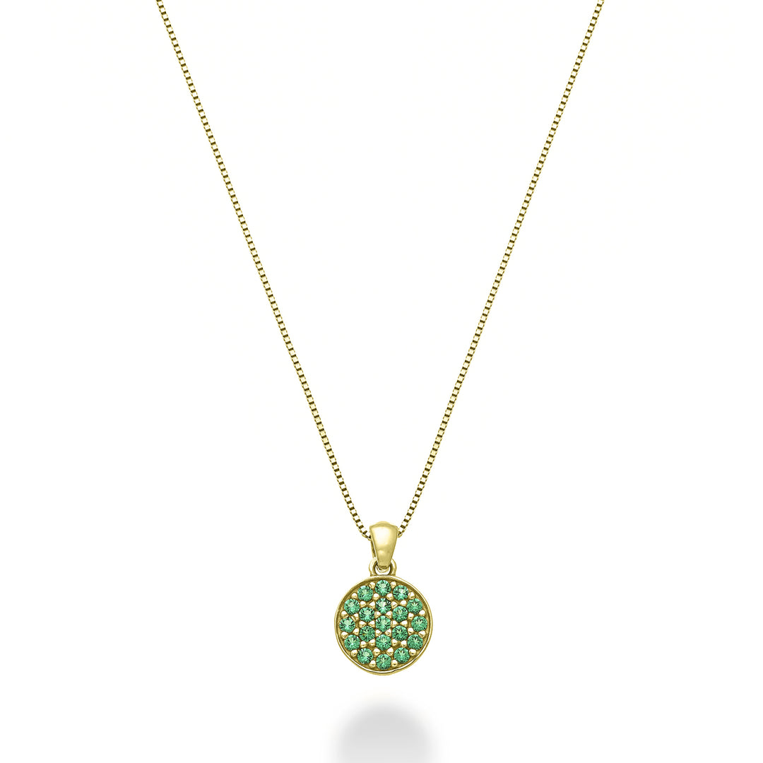 Nihama cl 18k runde Smaragde 0,09 ct Gelbgold ND5165O1SMR