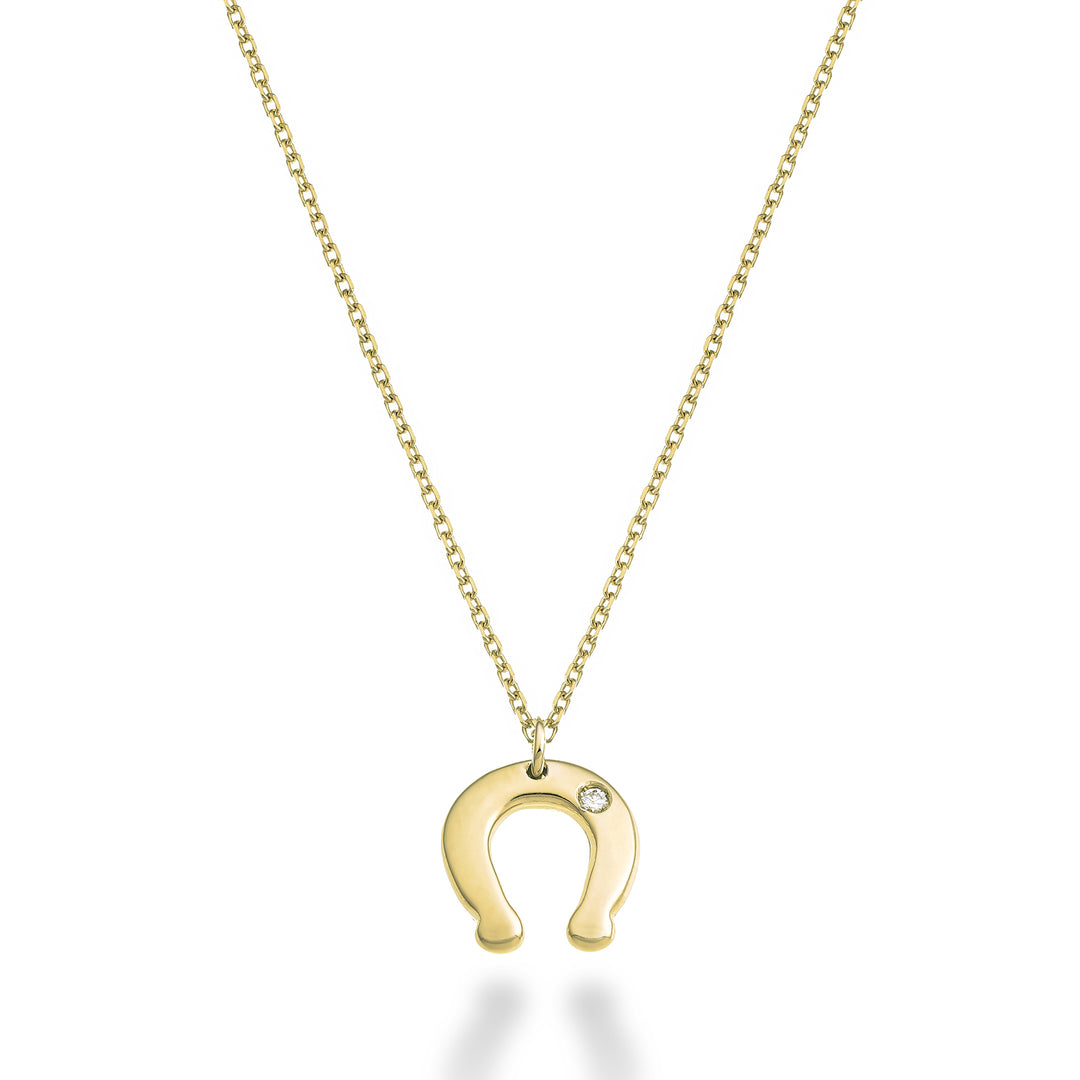 Mikiko cl 18k horseshoe 0.01 ct yellow gold MD5134O1BR001