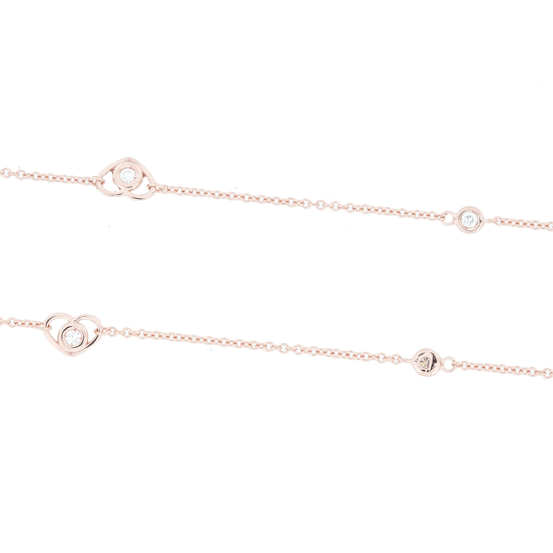 Golay choker hearts + bezels length. 43cm GF002CWDIR-16019110098