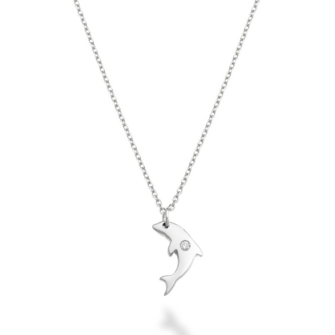 Nihama cl 18k Delphin 0,01 ct Weißgold ND5136O4BR001