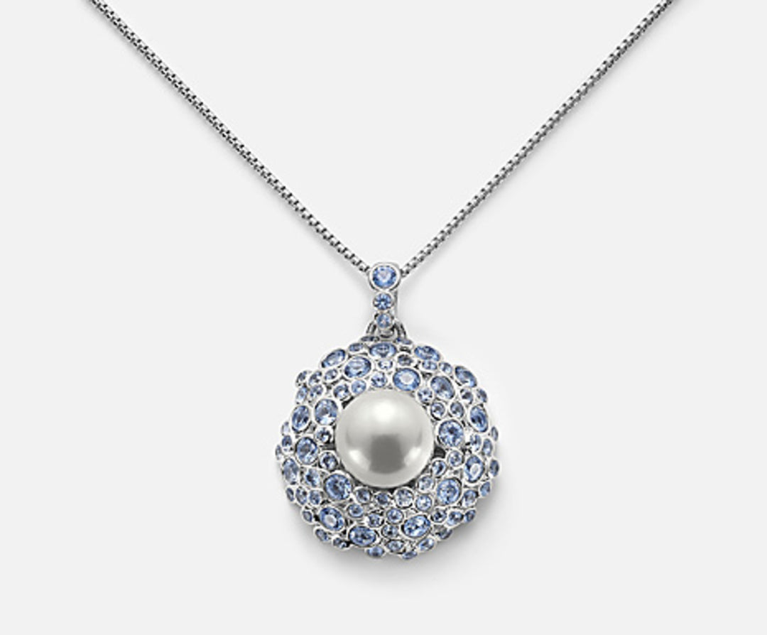 Mikiko cl ag925 fw bot 11,5/12 gem swarovski blau 70 cm MD7552A4HELLBLAU