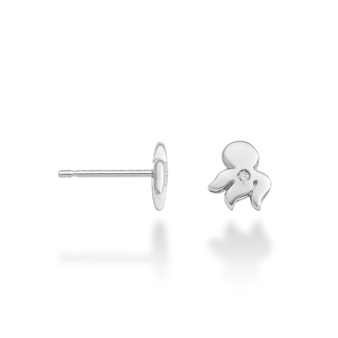 Mikiko oder 18 Karat Oktopus 0,02 ct Weißgold MO5117O4BR002