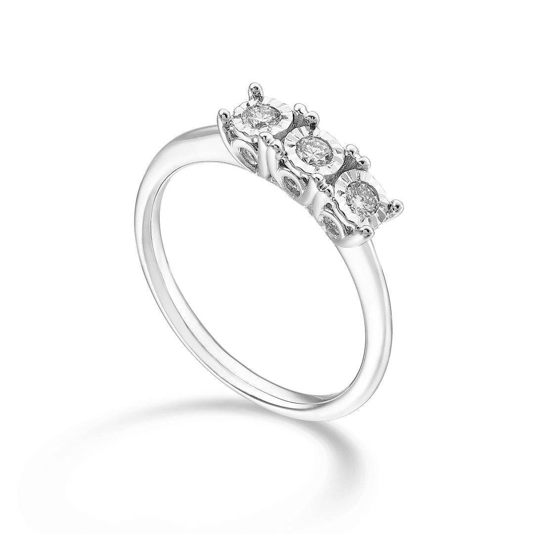 Mikiko une trilogie linéaire 18 carats 0,16 ct MA5176O4BR016