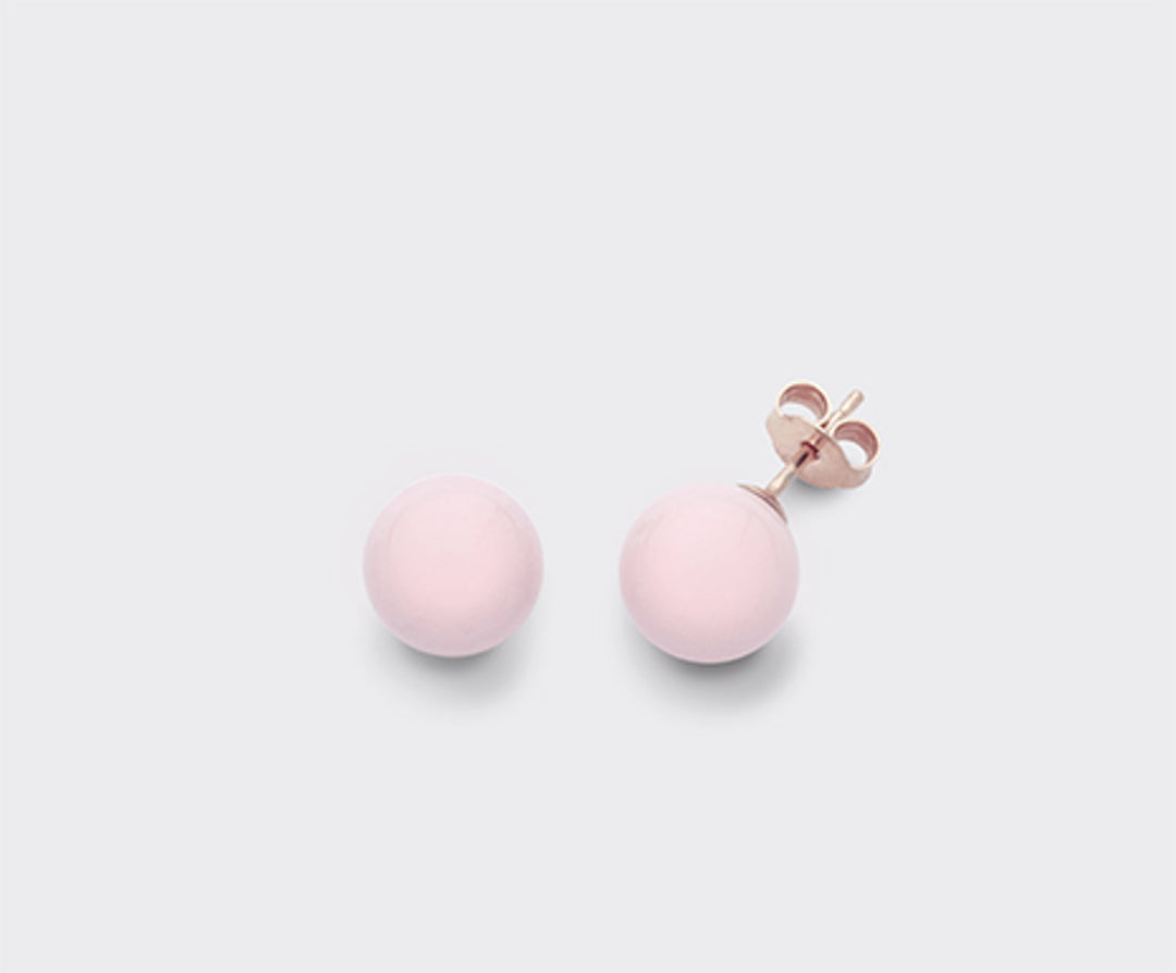 Mikiko or ag925 agglomerato di corallo rosa 10mm MO7405A3CORALLO
