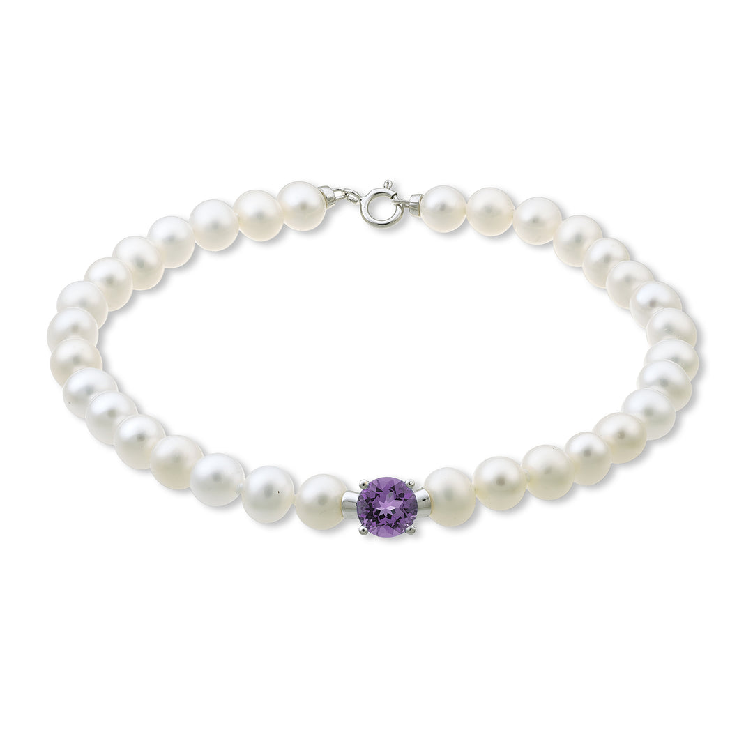 Mikiko br 18k fw 5-5,5 runder Amethyst 6 ct.0,70 Federring MB1018O4AMET50