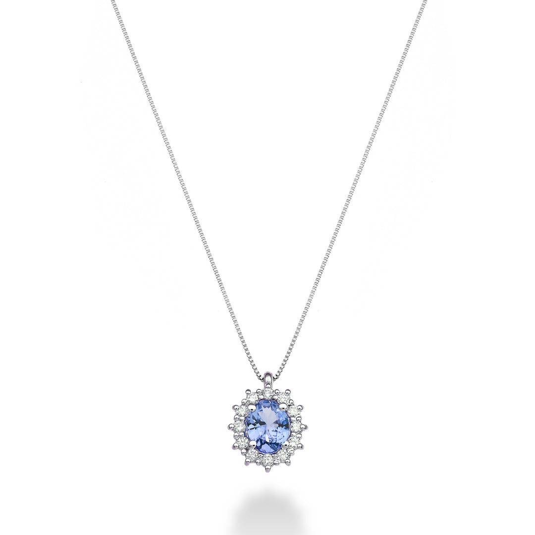 Mikiko cl 9k tanzanite ovale 5x4 ct.0,30 diam. ct.0,10 MD5126R4TZN