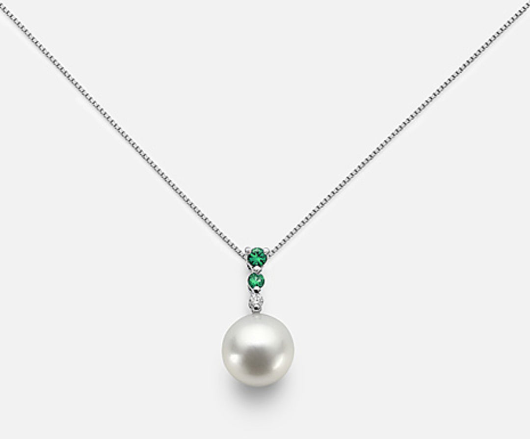 Nihama cl 18k fw 7/7,5 dia ct.0,015 smeraldo ct.0,045 ND1043O4FABI070