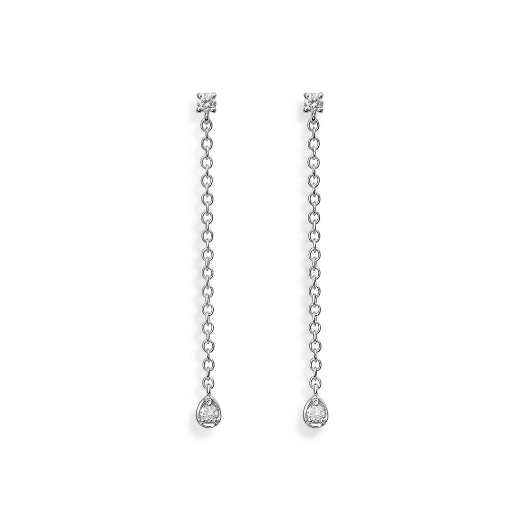 World Diamond Group or 18k 0.12 ct bezel drop chain 3.30 cm white GO5069O4BR012