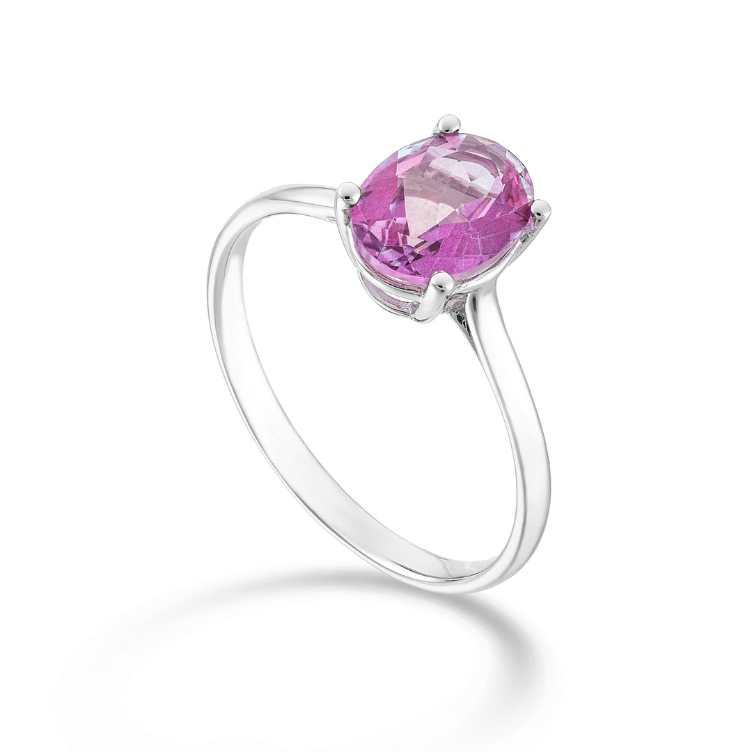Nihama an 18k oval pink topaz 9x7 ct.2,10 NA5173O4TPPK