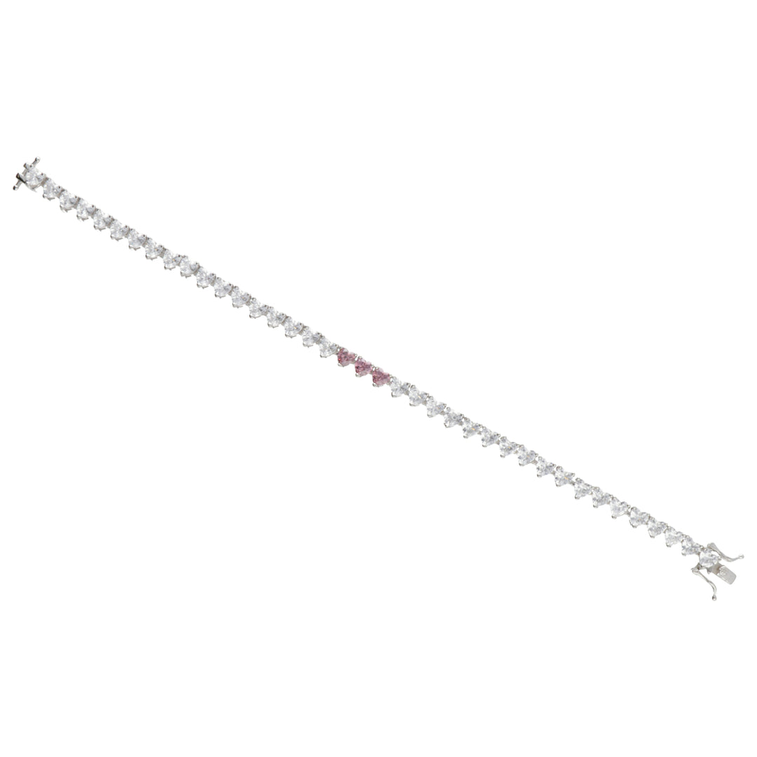 Mikiko br ag925 gem swarovski bianchi e rosa MB7440A4ROSA000