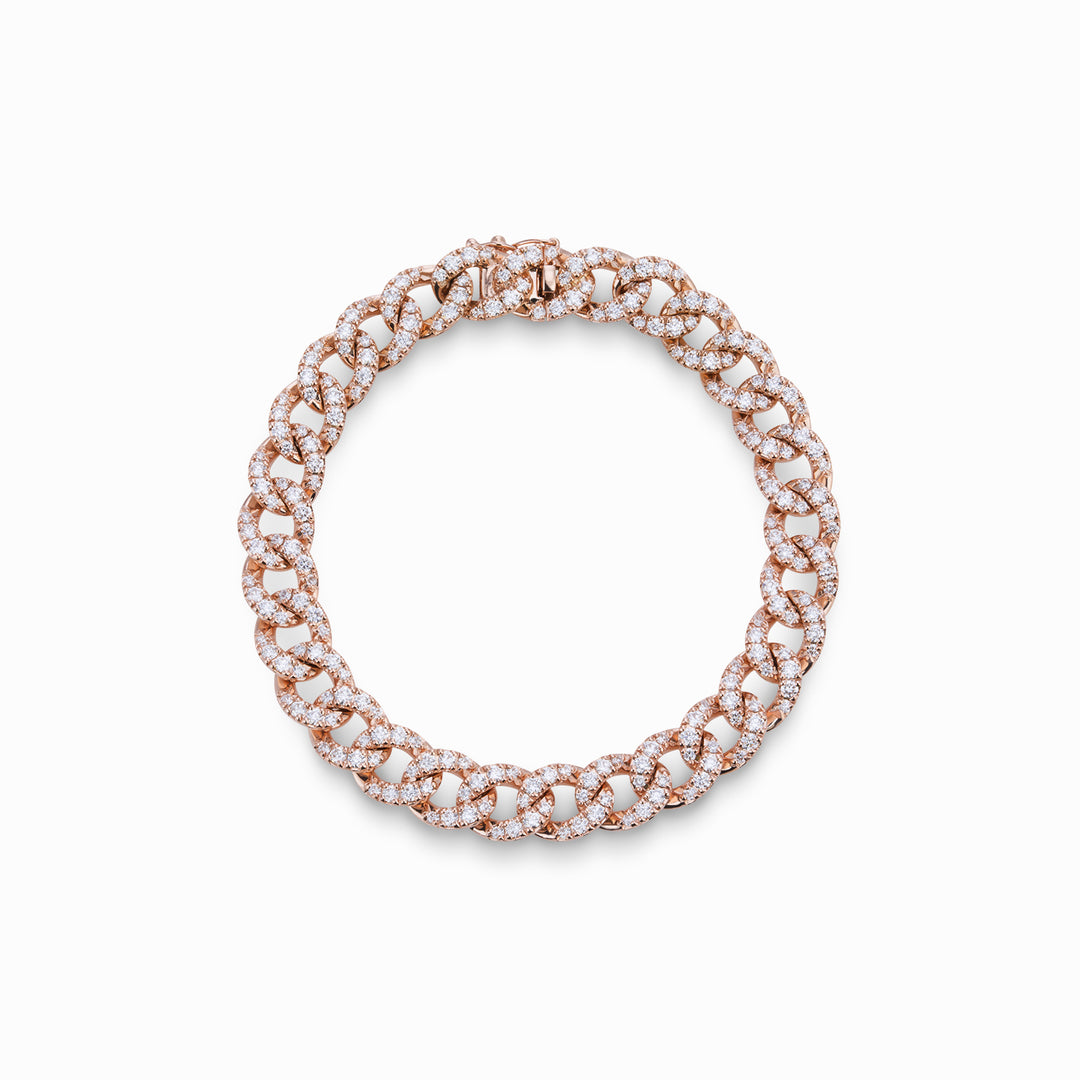 Golay großes Groumette-Armband mit Pavé-Stein, 4,18 Karat BPV001DI-21162110020
