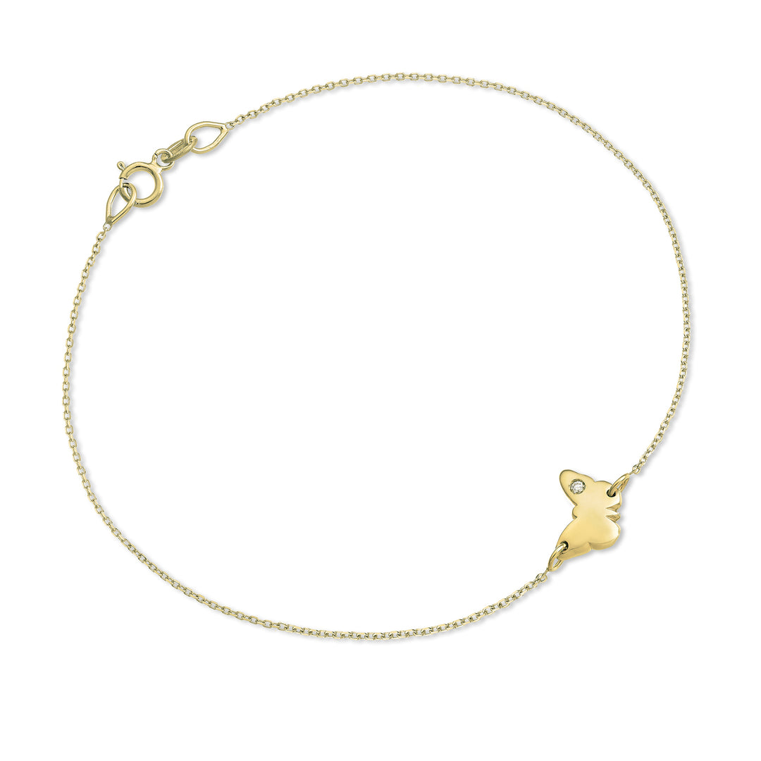 Nihama br papillon 18 carats 0,01 ct or jaune NB5045O1BR001