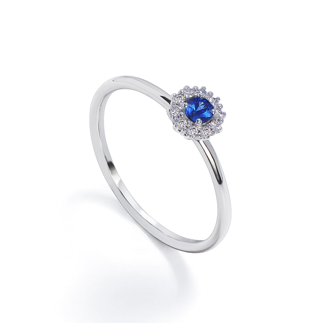 Nihama, ein 18-karätiger Saphir Nr. 0,12 ct Durchm. ct.0,07 Größe 2 NA5140O4ZFN012